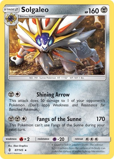 Solgaleo (SM - Guardians Rising) Light Play