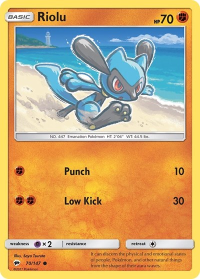 Riolu (SM - Burning Shadows) Light Play