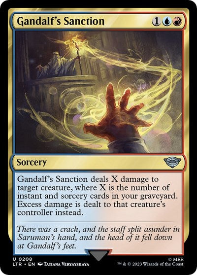Gandalf's Sanction (Universes Beyond: The Lord of the Rings: Tales of Middle-earth) Light Play Foil
