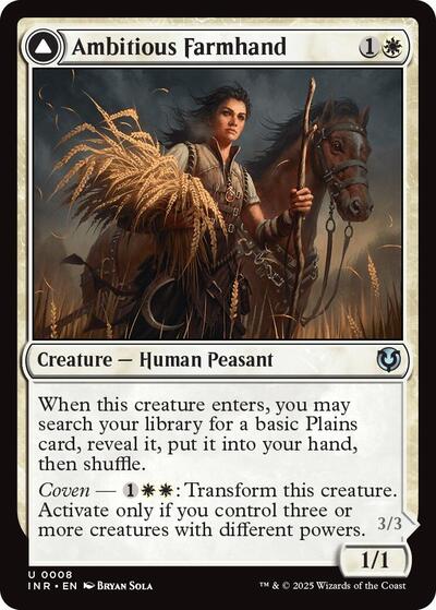 Ambitious Farmhand (Innistrad Remastered) Light Play