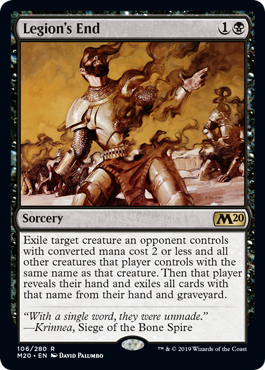 Legion's End (Magic 2020 Core Set) Light Play