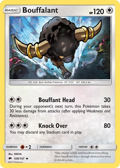 Bouffalant (SM - Burning Shadows) Medium Play