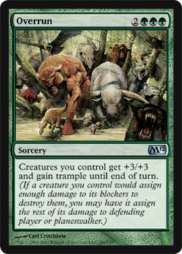Overrun (Magic 2012 Core Set) Light Play