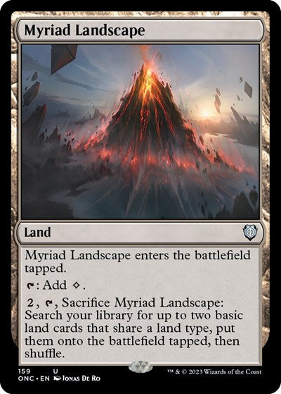 Myriad Landscape (Commander: Phyrexia: All Will Be One) Light Play