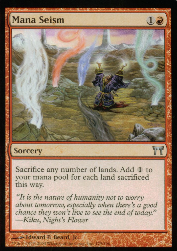 Mana Seism (Champions of Kamigawa) Medium Play