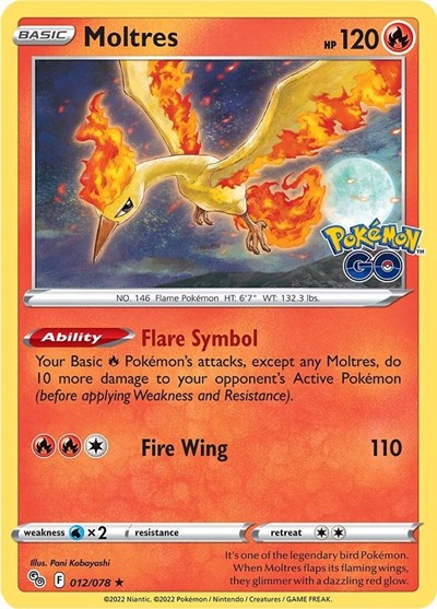 Moltres (Pokemon GO) Medium Play Holofoil