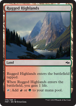 Rugged Highlands (Fate Reforged) Light Play
