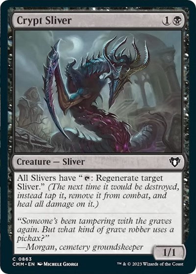 Crypt Sliver (Commander Masters) Light Play