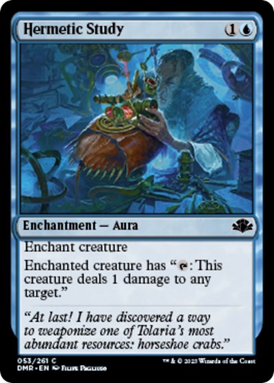 Hermetic Study (Dominaria Remastered) Light Play