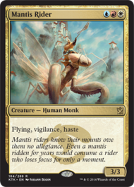 Mantis Rider (Khans of Tarkir) Light Play