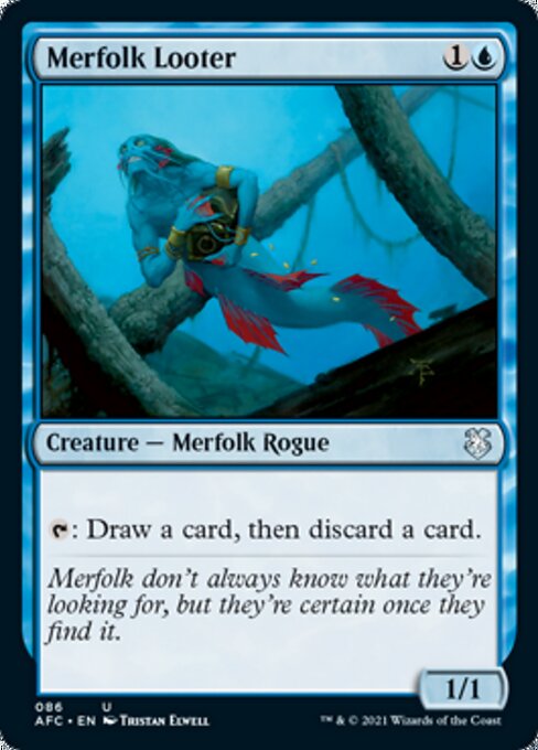 Merfolk Looter (Commander 2021 Forgotten Realms) Light Play