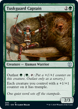 Tuskguard Captain (Commander 2020 Zendikar Rising) Light Play
