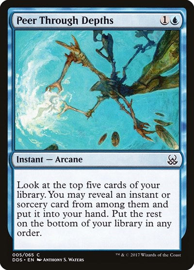 Peer Through Depths (Duel Decks: Mind vs Might) Light Play