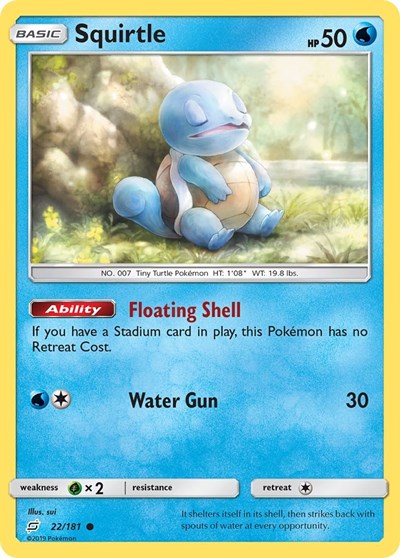 Squirtle (22) (SM - Team Up) Medium Play