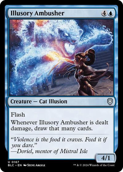 Illusory Ambusher (Commander: Bloomburrow) Light Play