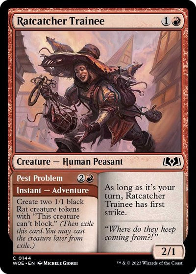Ratcatcher Trainee (Wilds of Eldraine) Light Play Foil
