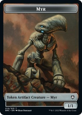 Myr / Servo Double-sided Token (Commander: The Brothers' War) Light Play