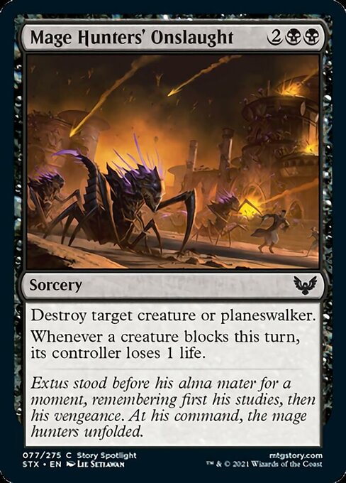 Mage Hunters' Onslaught (Strixhaven) Light Play