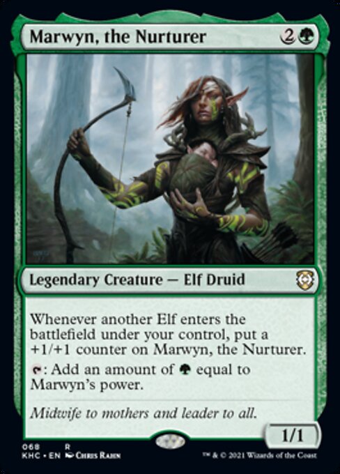 Marwyn, the Nurturer (Commander 2021 Kaldheim) Light Play