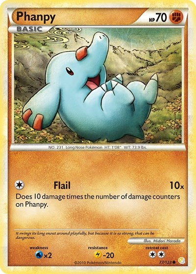 Phanpy (HeartGold SoulSilver) Damaged / Poor