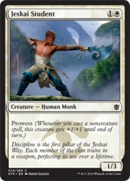 Jeskai Student (Khans of Tarkir) Light Play