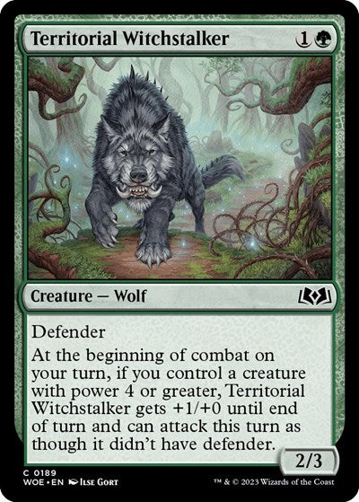 Territorial Witchstalker (Wilds of Eldraine) Light Play