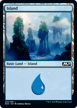 Island (268) (Magic 2020 Core Set) Light Play