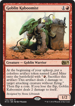 Goblin Kaboomist (Magic 2015 Core Set) Light Play Foil