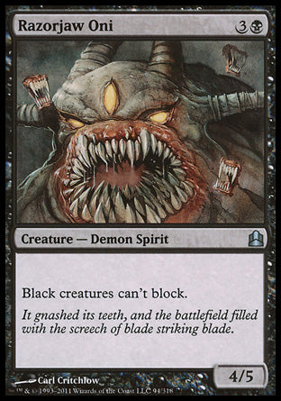 Razorjaw Oni (Saviors of Kamigawa) Light Play