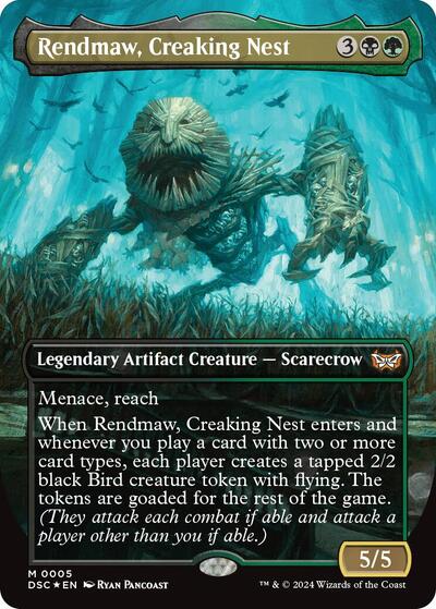 Rendmaw, Creaking Nest (Borderless) (Commander: Duskmourn: House of Horror) Light Play