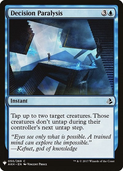 Decision Paralysis (Mystery Booster) Light Play