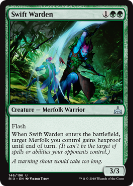 Swift Warden (Rivals of Ixalan) Light Play