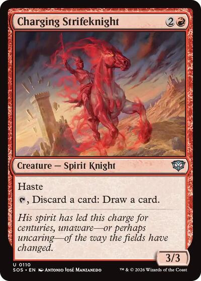 Charging Strikeknight (Secrets of Strixhaven) Light Play Foil