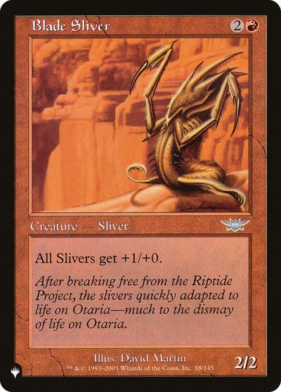 Blade Sliver (The List) Light Play