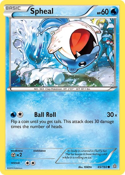 Spheal (45) (XY - Primal Clash) Heavy Play Reverse Holofoil