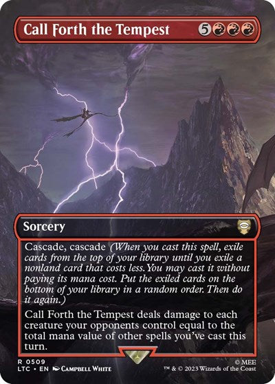 Call Forth the Tempest (Borderless) (Commander: The Lord of the Rings: Tales of Middle-earth) Near Mint Foil