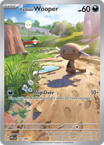 Paldean Wooper (ME02: Phantasmal Flames) Light Play Holofoil