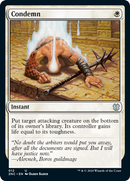 Condemn (Commander 2020 Zendikar Rising) Light Play