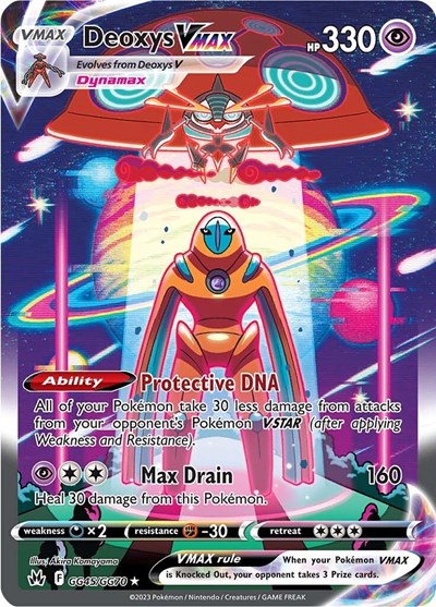 Deoxys VMAX (Crown Zenith: Galarian Gallery) Near Mint Holofoil