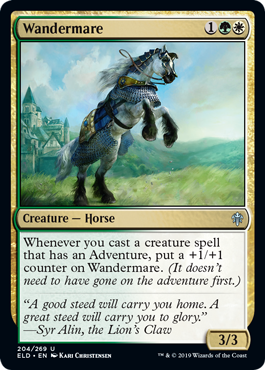 Wandermare (Throne of Eldraine) Light Play Foil
