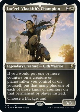 Lae'zel, Vlaakith's Champion (Etched Foil) (Commander Legends: Battle for Baldur's Gate) Light Play Foil