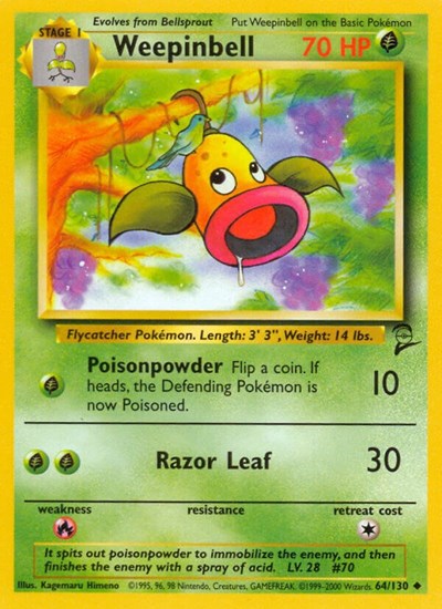 Weepinbell (Base Set 2) Light Play