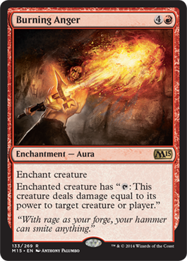 Burning Anger (Magic 2015 Core Set) Light Play