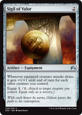 Sigil of Valor (Magic Origins) Light Play