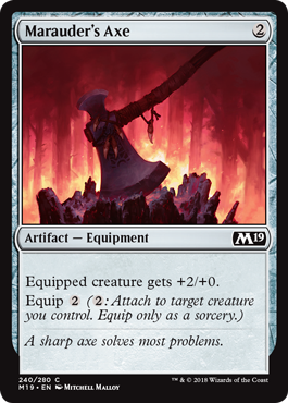 Marauder's Axe (Magic 2019 Core Set) Light Play