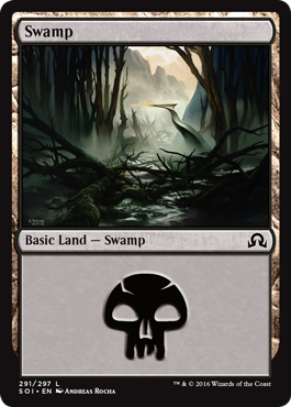 Swamp (291) (Shadows Over Innistrad) Light Play