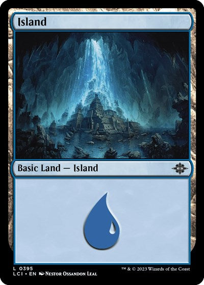 Island (0395) (The Lost Caverns of Ixalan) Light Play Foil
