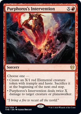 Purphoros's Intervention (Theros Beyond Death) Light Play Foil