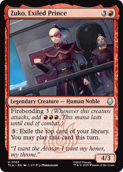 Zuko, Exiled Prince (Avatar: The Last Airbender) Light Play