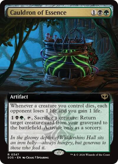 Cauldron of Essence (Extended Art) (Secrets of Strixhaven) Light Play